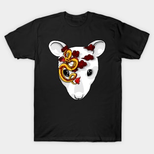 Year of the Rat - rat head with chinese ornaments T-Shirt